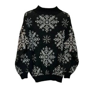 HOLIDAY, snowflake sweater, large